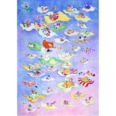 Animals on Flying Bedspread - Frank Endersby
